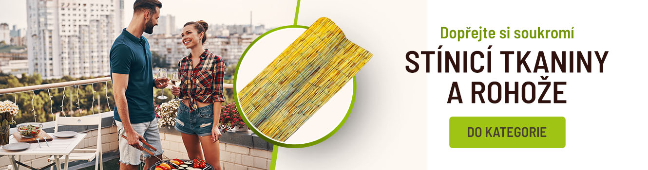 Stínící tkaniny a rákosy