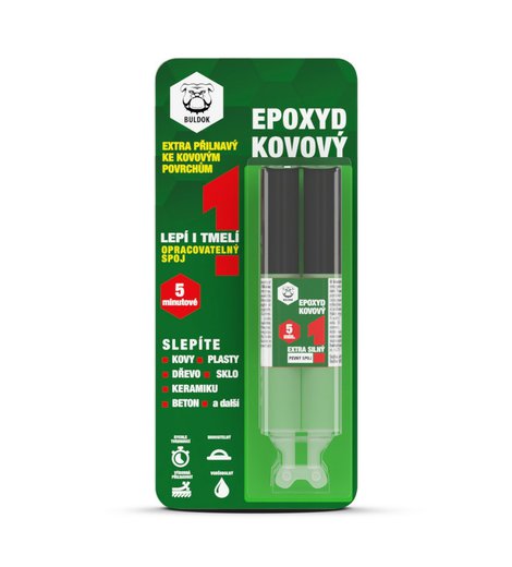 Epoxyd kovový, 28g, BULDOK