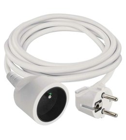 Kabel prodlužovací, 5m / 250V, bílá