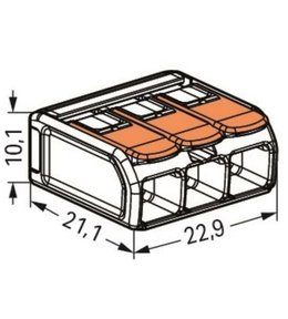 Svorka WAGO 221-613, 3 pólová