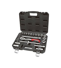 Gola sada PROFI, 25 ks, 1/2", plastový obal, CrV, PROLINE