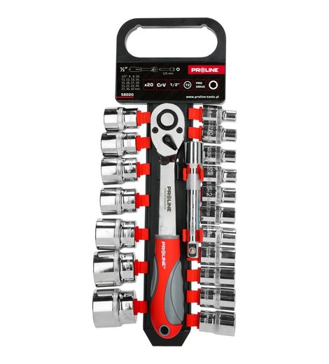 Gola sada, 1/2", 8-32 mm, 20 dílů, PROLINE