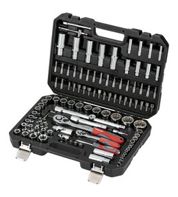 Gola sada, 113 ks, 1/4" + 1/2" plastový obal, CrV, PROLINE