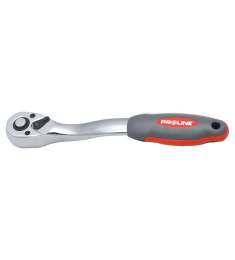 Ráčna vyhnutá, 1/4", CrV, 145 mm, PROLINE