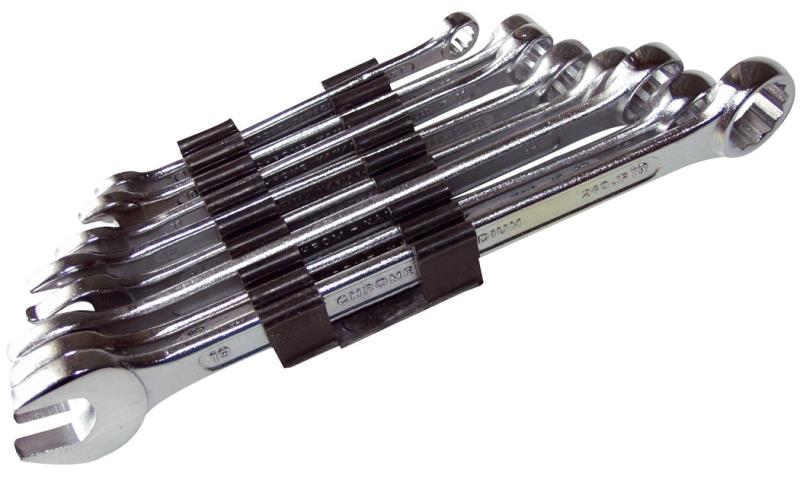 Klíče očkoploché 8 ks, 8 - 19 mm