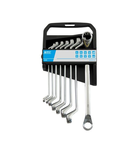 Klíče očkové vyhnuté CrV 8 ks, 6 - 22 mm, PROLINE