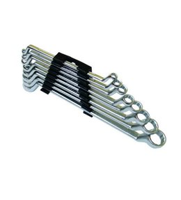 Klíče očkové vyhnuté CrV 8 ks, 6 - 22 mm