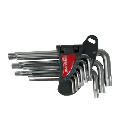 Set L klíčů torx, T10 - T50, 9 ks, standart, PROLINE