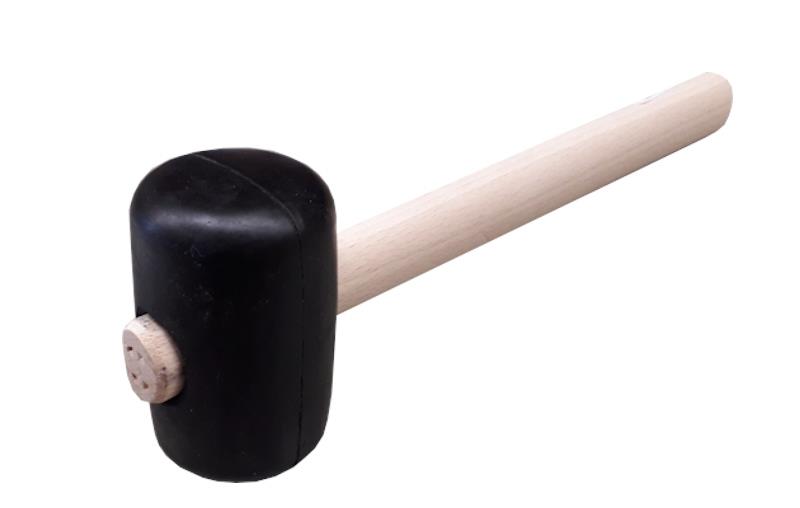 Palice gumová, 0,4 kg / 55 mm, dřevěná násada, FESTA