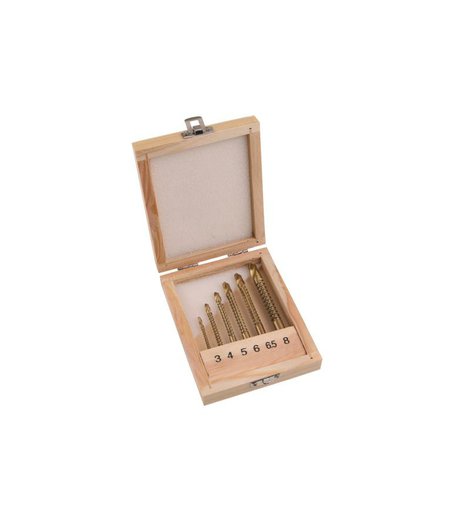 Vrtáky frézovací TITAN HSS, SET 6 ks