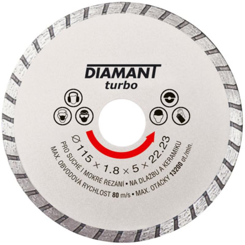 Kotouč diamantový turbo Ø 110 x 22.2 mm, DIAMANT