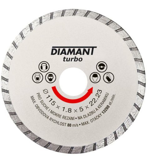 Kotouč diamantový turbo Ø 150 x 22.2 mm, DIAMANT