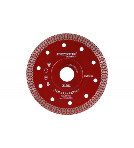 Kotouč diamantový turbo Ø 230 x 2,0 x 22,2 mm, FESTA INDUSTRY