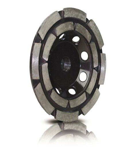 Kotouč diamantový brusný dvouřadý segmentový Ø125 mm x M14