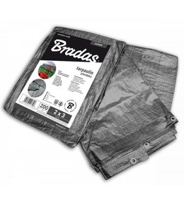 Plachta zakrývací, 10 x 15 m, 200 g/m2, šedá