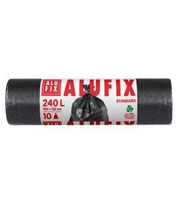 Pytel na odpadky HDPE, 1000 x 1250 mm, 240 l, 35µ, 10 ks, AluFix