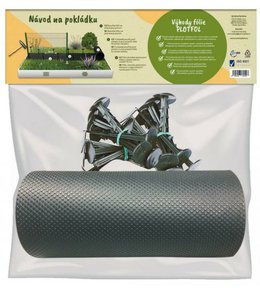 Fólie LDPE 1,4 x 10 m, š. 25 cm, 20 ks hřebíků, odl. nůž, PLOTFOL