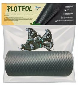 Fólie LDPE 1,4 x 10 m, š. 25 cm, 20 ks hřebíků, odl. nůž, PLOTFOL