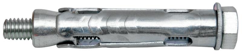 Kotva ocelová se šroubem šestihran KOS-S, 10 x 45 mm, M6, ENPRO, 50 ks