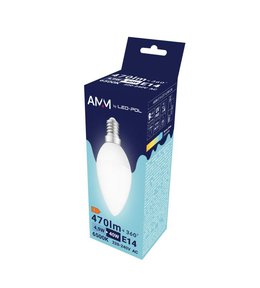 Žárovka AMM-E14-C37-4,9W-CW