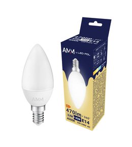 Žárovka AMM-E14-C37-4,9W-DW