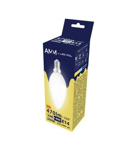 Žárovka AMM-E14-C37-4,9W-WW