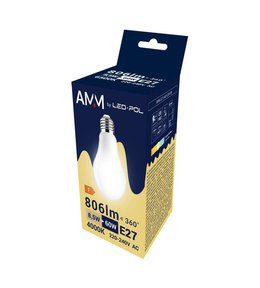 Žárovka AMM-E27-A60-8,5W-DW