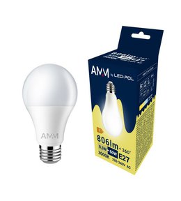 Žárovka AMM-E27-A60-8,5W-WW