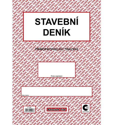 Stavební deník A4, samokopírovací, ENPRO