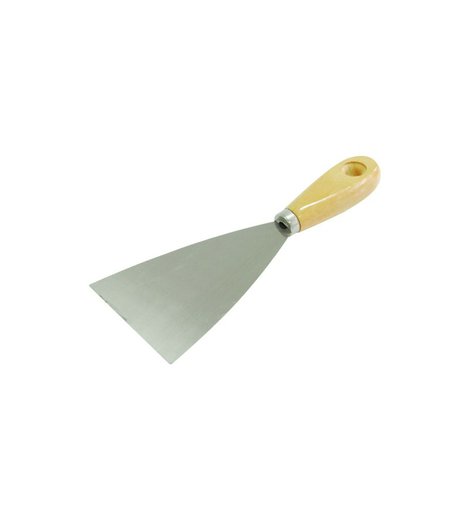 Špachtle ocel, 125 mm, dřevěná rukojeť, MEGA