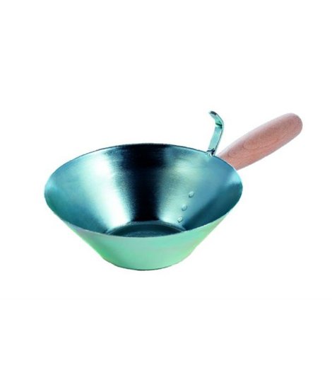 Naběračka pozinkovaná, dřevěná rukojeť, Ø 185 mm