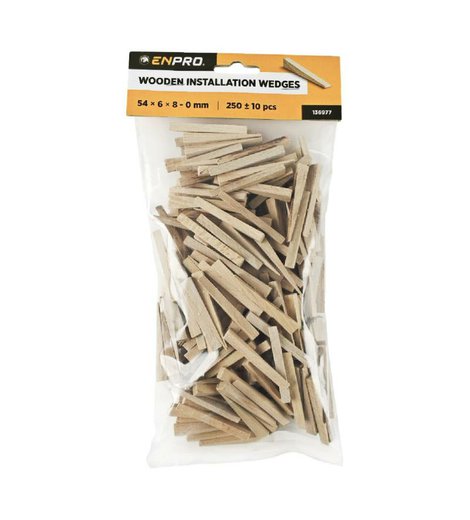 Klínky obkladačské dřevěné, 54 x 6 x 8 - 0 mm, 250 ks, ENPRO