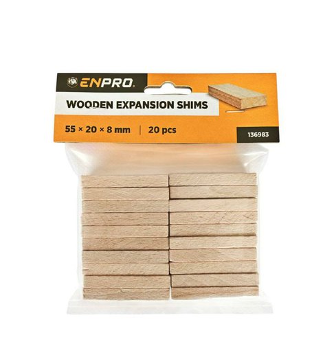 Dilatační podložky dřevěné, 55 x 20 x 8 mm, 20 ks, ENPRO