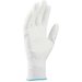Rukavice pracovní máčené BUCK, bílé, vel. 9