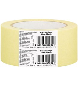 Páska maskovací, odstranitelná do 24 h, 50 m x 29 mm, žlutá