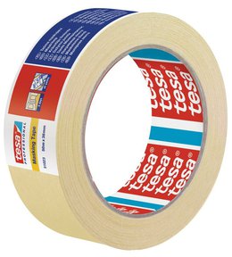 Páska maskovací, odstranitelná do 3 dnů, 50 m x 38 mm, žlutá, 51023 Professional, TESA