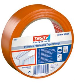Páska omítací plastová 4843, UV 2 týdny, 33 m x 50 mm, oranžová