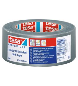 Páska textilní gaffer, 25 m x 50 mm, stříbrná, 4688, TESA