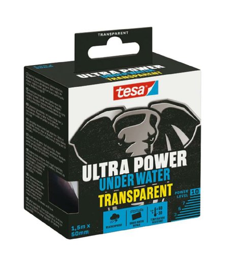 Páska opravná, voděodolná, průhledná, Ultra Power Underwater, TESA