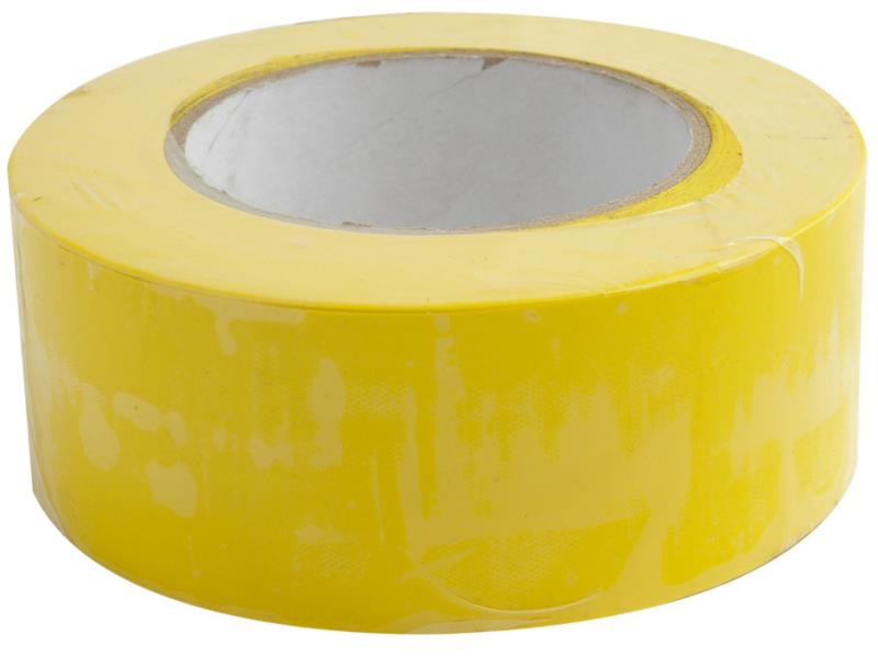 Páska trasovací, 50 mm x 0,15 mm x 50 m, žlutá