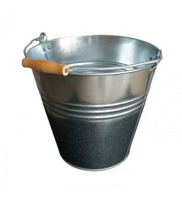 Vědro pozinkované 12 l, s dřevěnou ručkou