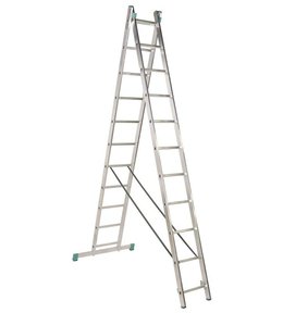 Žebřík Al, 2 x 7 příček, 2,01 m, 3,14 m, univerzální, ALVE 7507
