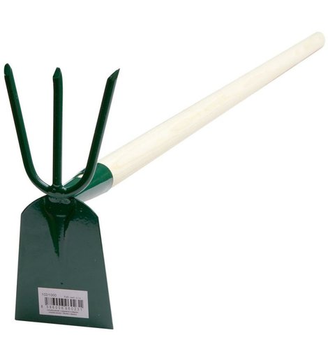 Motyčka plochá 3 zubá, s násadou 100 cm, FED