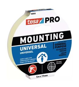 Páska montážní oboustranně lepící 66958, univerzální, 5 m x 19 mm, bílá