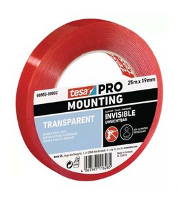Páska montážní oboustranně lepící 66965, průhledná, 1,5 m x 19 mm