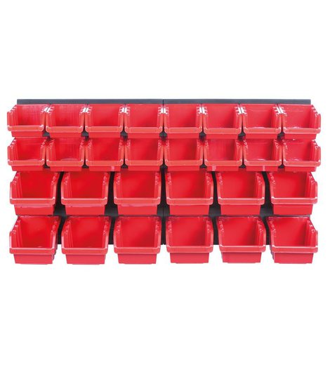 Organizér závěsný s 28 boxy, 800 x 165 x 400 mm