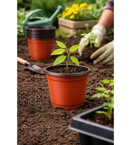 Sadbovač plastový Ø 9 x 6,8 cm, bal. 10 ks