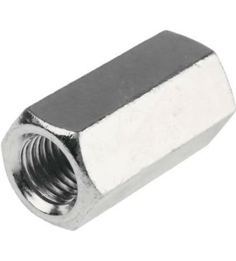 Matice spojovací pozinkované M6, 10 x 18 mm, DIN 6334