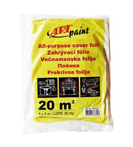 Fólie fasádní ochranná na okna, 30 µm, 4 x 5 m
