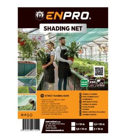 Tkanina stínící HDPE, 220 g/m2, UV stabilní, 1,5 x 10 m, zelená, ENPRO